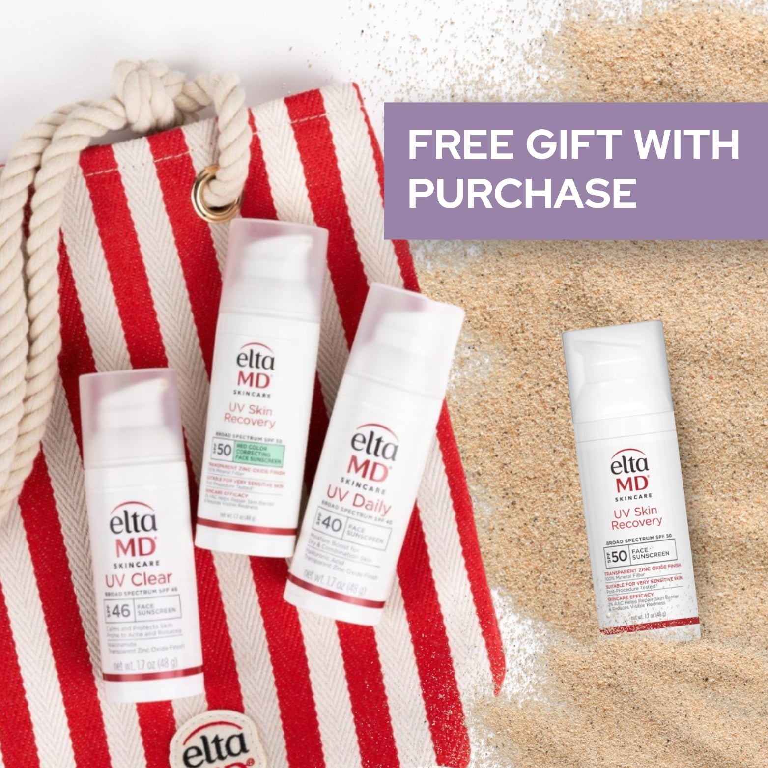 FREE Beach Bag with Purchase of (2) EltaMD Products