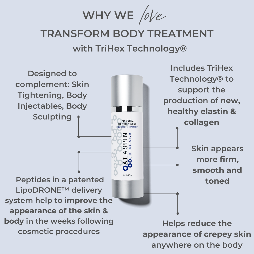Trihex Technology Alastin TransFORM Body Treatment with TriHex Technology – Skin Science